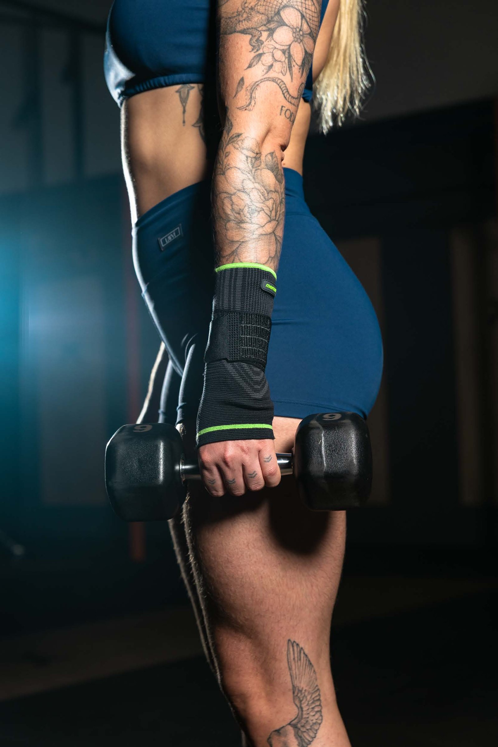 Atleta entrenando con soportes Mercur Rendimiento